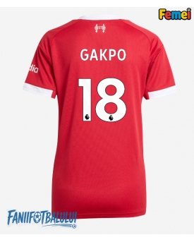 Liverpool Cody Gakpo #18 Tricou Fotbal Replică 2025-26 Femei Acasa